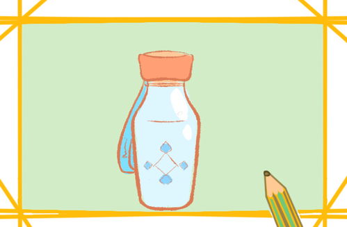 水瓶養花的簡(jiǎn)筆畫(huà)
