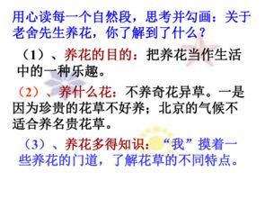 養花老舍課前導入
