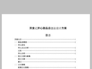 甜品屋創(chuàng  )新創(chuàng  )業(yè)計劃書(shū),甜品店創(chuàng  )業(yè)計劃書(shū)完整版,開(kāi)甜品店創(chuàng  )業(yè)計劃書(shū)