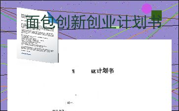 面包的創(chuàng  )新創(chuàng  )業(yè)計劃書(shū)