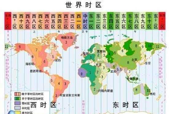 東八區(qū)和西八區(qū)時(shí)差是幾個(gè)小時(shí)