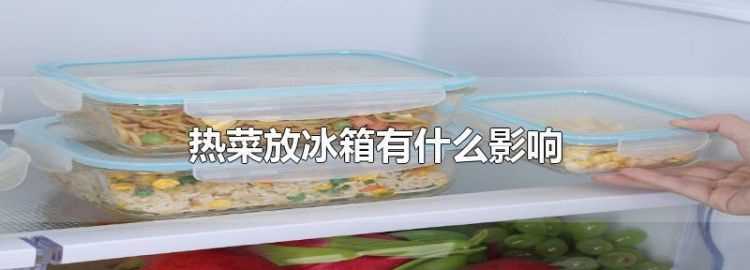 熱菜可以直接放冰箱嗎