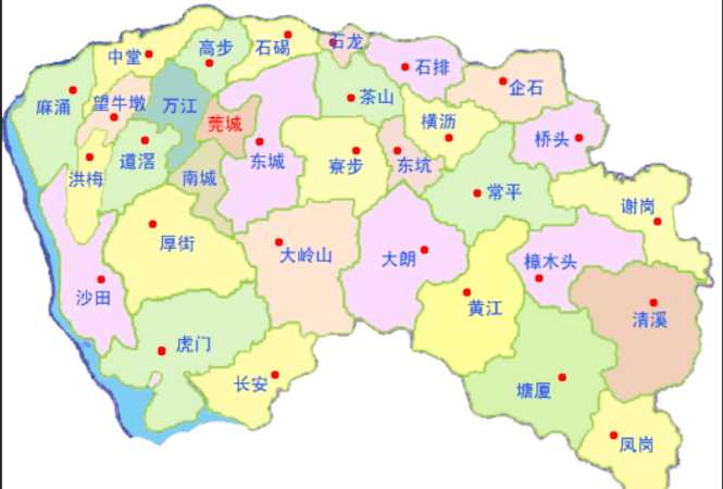 東莞有哪幾個鎮(zhèn)
