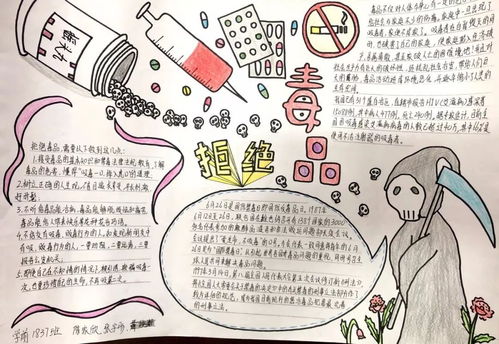 宣傳安全禁毒知識手抄報