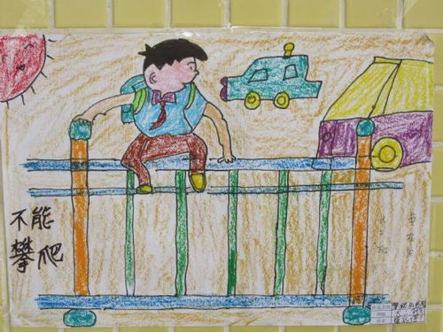 幼兒j交通安全知識繪畫(huà)作品