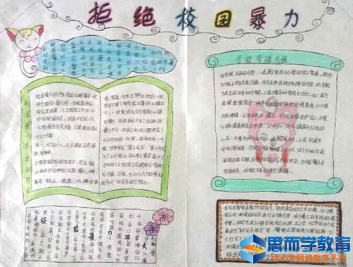 防校園欺凌和安全知識的手抄報