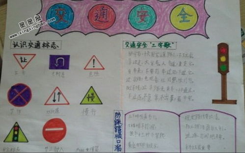 安全知識手抄報一級簡單的