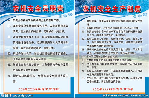 農機合作社安全生產(chǎn)知識