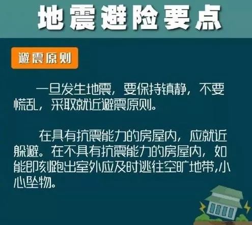 地震安全知識短信