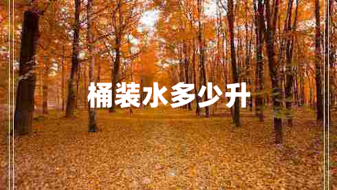 桶裝水多少升