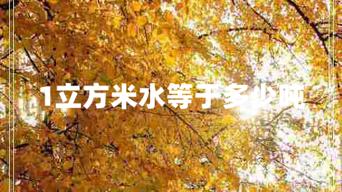 1立方米水等于多少?lài)? title=