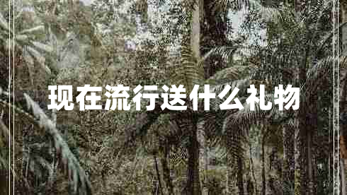現在流行送什么禮物