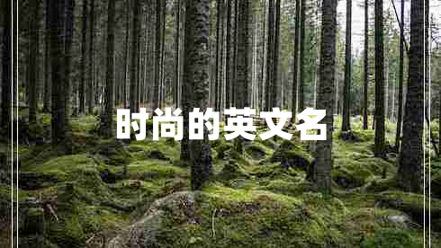 時(shí)尚的英文名