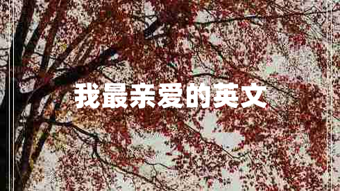 我最親愛(ài)的英文