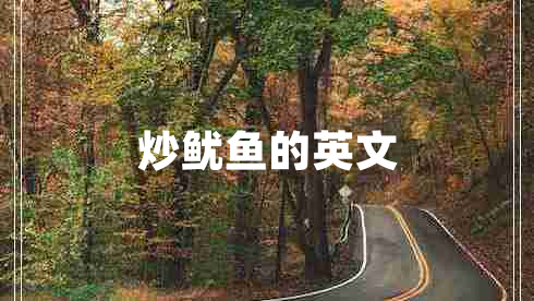 炒魷魚(yú)的英文