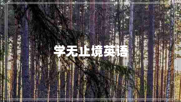 學(xué)無止境英語(yǔ)