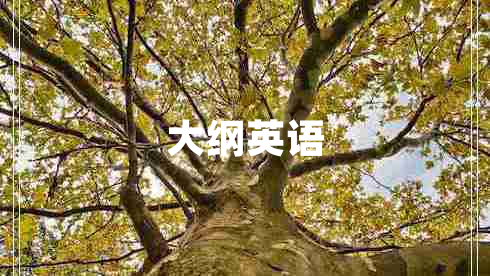 大綱英語