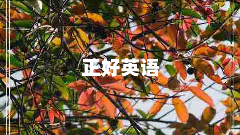 正好英語