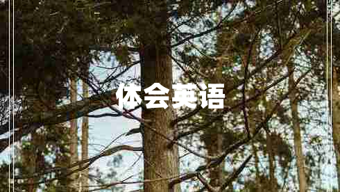 體會(huì)英語