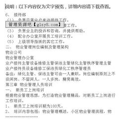 安置小區物業(yè)管理的策劃方案