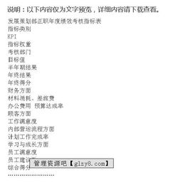 策劃部績(jì)效考核方案