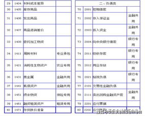上市公司會(huì )計科目編碼