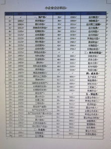 小企業(yè)會(huì )計科目表2016