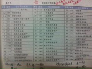常用會(huì )計科目參照表格