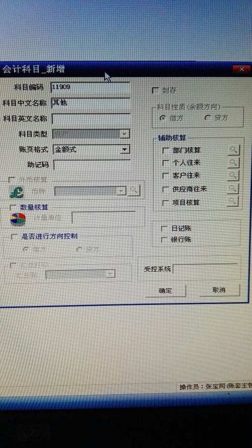 核算,輔助,會(huì )計科目,包括