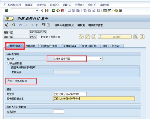 sap會(huì )計科目表和科目確定