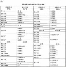 會(huì )計科目,設置,組織