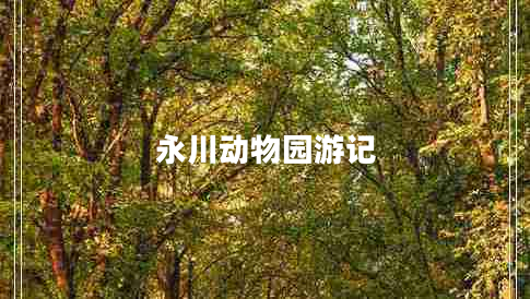 永川動(dòng)物園游記