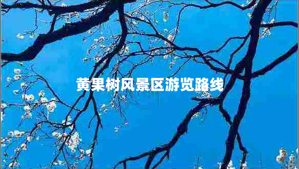 黃果樹(shù)風(fēng)景區游覽路線(xiàn)