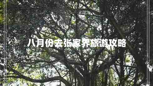八月份去張家界旅游攻略