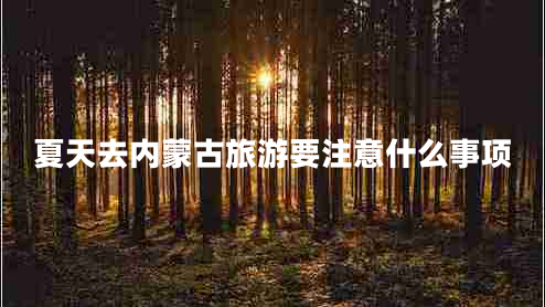 夏天去內(nèi)蒙古旅游要注意什么事項