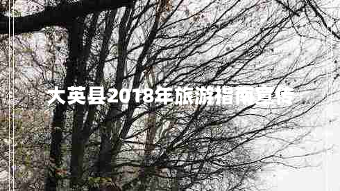 大英縣2018年旅游指南宣傳