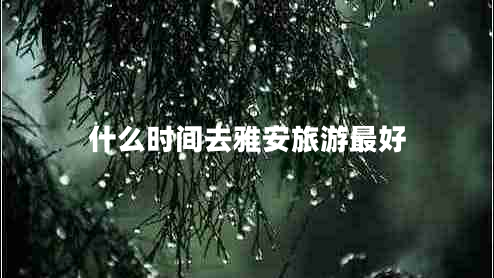什么時(shí)間去雅安旅游最好