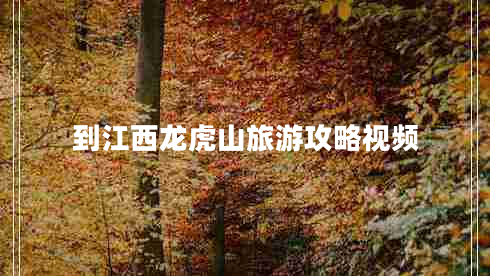 到江西龍虎山旅游攻略視頻