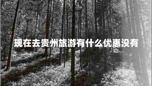 現在去貴州旅游有什么優(yōu)惠沒(méi)有