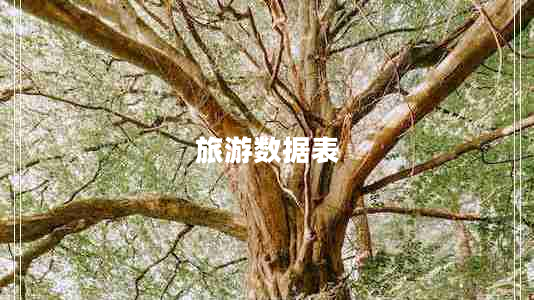 旅游數據表