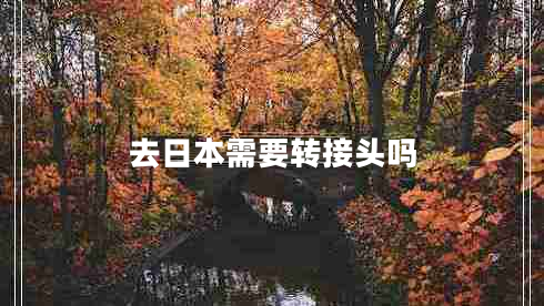 去日本需要轉接頭嗎