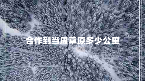 合作到當周草原多少公里