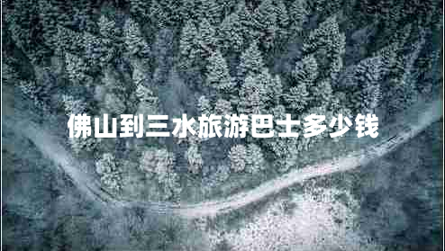 佛山到三水旅游巴士多少錢(qián)