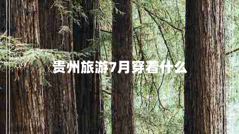 貴州旅游7月穿著(zhù)什么