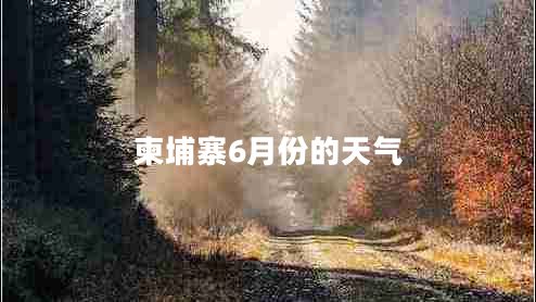 柬埔寨6月份的天氣