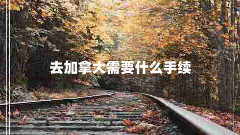 去加拿大需要什么手續