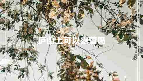 廬山上可以露營(yíng)嗎