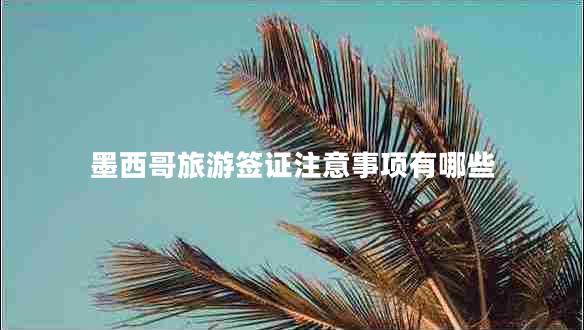 墨西哥旅游簽證注意事項有哪些