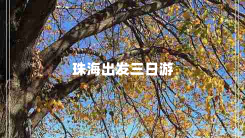 珠海出發(fā)三日游
