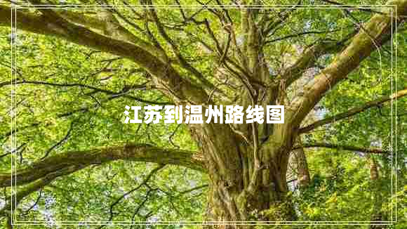 江蘇到溫州路線(xiàn)圖